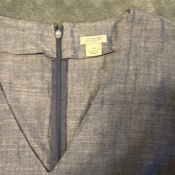 J. Crew chambray ruffle dress - Picture 5 of 9